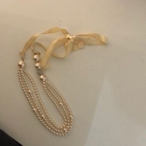 J. Crew white pearl necklace